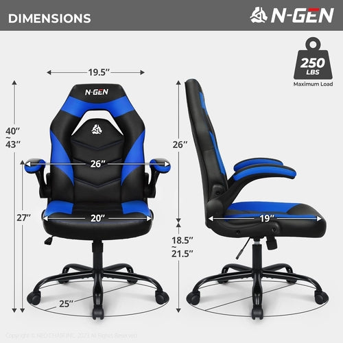 N-GEN Video Gaming Computer Chair Ergonomic Office Chair Desk Chair