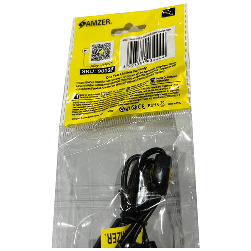 USB 2.0 A Male To Dual USB Female Y Splitter Power Cord Adapter Cable